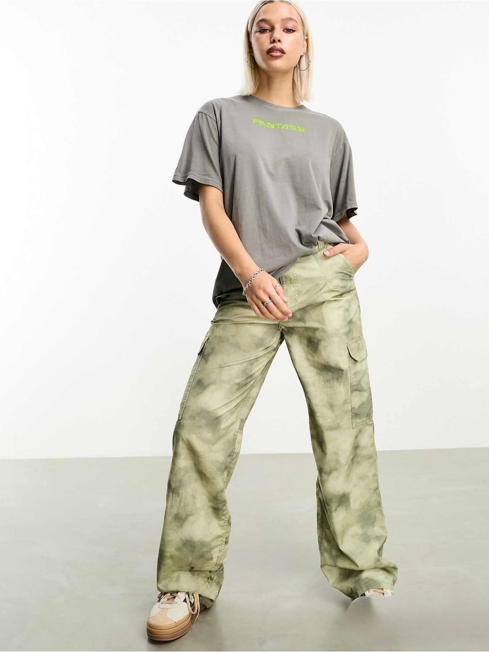 ASOS | Oversized Blurred Camo Pant | Sz 14 | Like New